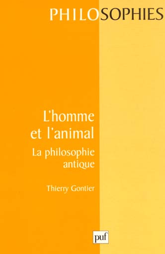 L'homme et l'animal. La philosophie antique