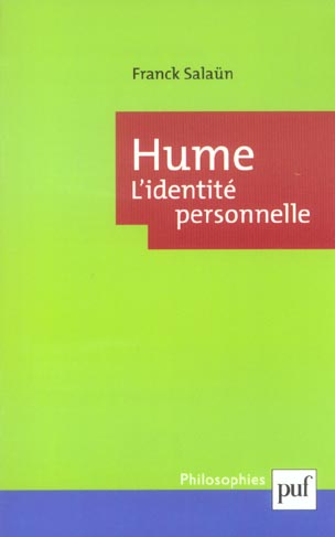 Hume. L'identité personnelle