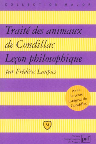 Traité des animaux de Condillac. Leçon philosophique