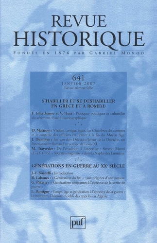 Revue historique N° 641, Janvier 2007
