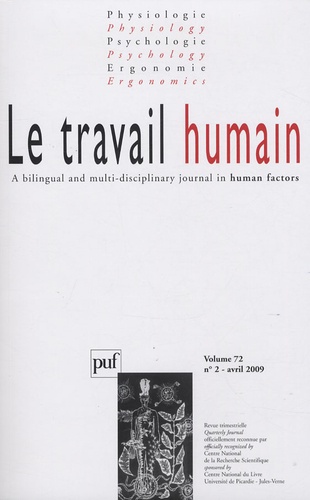 Le travail humain Volume 72 N° 2, Avril 2009