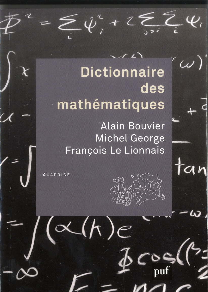 Dictionnaire des mathématiques. 4e édition revue et corrigée