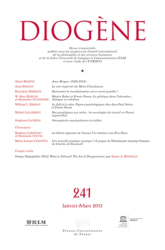 Diogène N° 241, Janvier-mars 2013