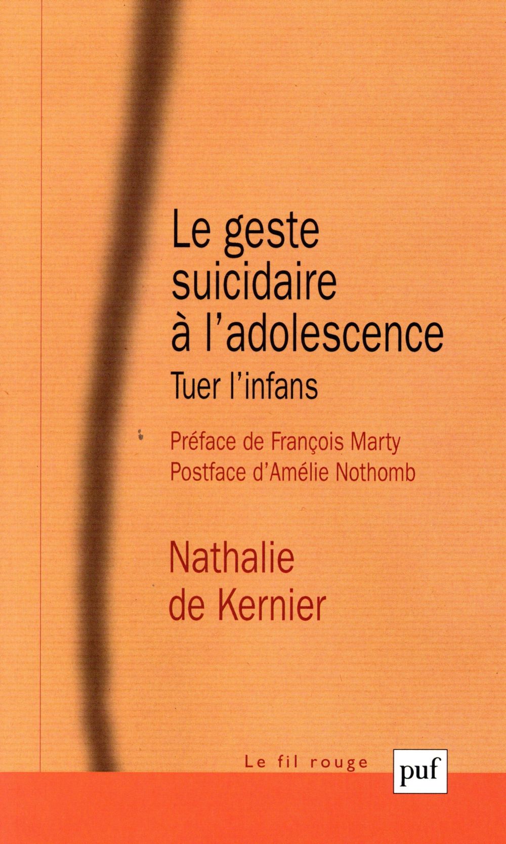Le geste suicidaire à l'adolescence. Tuer l'infans