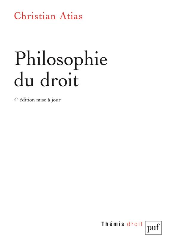 Philosophie du droit. 4e édition