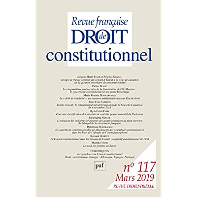 Rfdc. N° 117, 2019