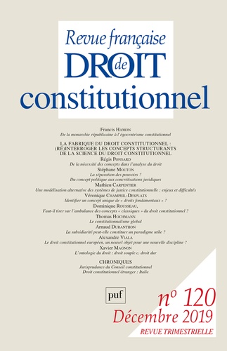 Revue française de Droit constitutionnel N° 4/2019