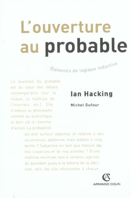 L'ouverture au probable. Eléments de logique inductive