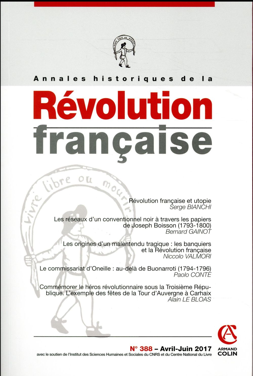 Annales historiques de la Révolution française N° 388, avril-juin 2017