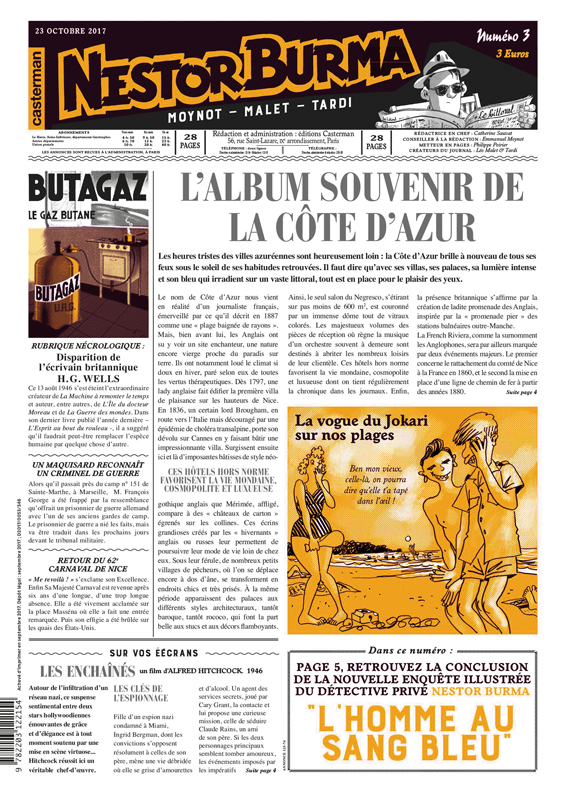 Nestor Burma N° 3 : L'homme au sang bleu