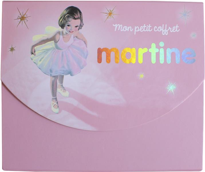 Mon petit coffret Martine. Avec 5 enveloppes, 1 carnte, 5 cartes et 2 planches de stickers