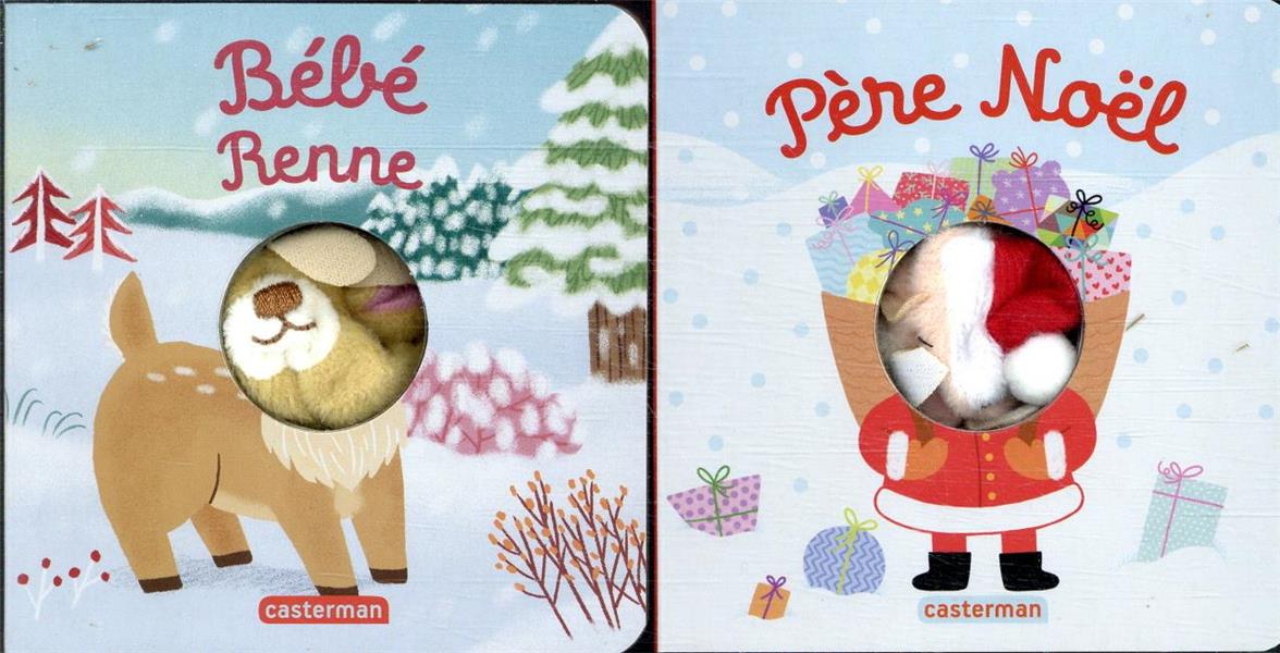 Pack 2 volumes Mes livres marionnettes : Les bêbêtes. Bébé Renne ; Père Noël