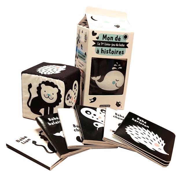 Mon dé à histoires. Le 1er livre-jeu de bébé. Avec un gros dé en mousse et 6 petits livres cartonnés