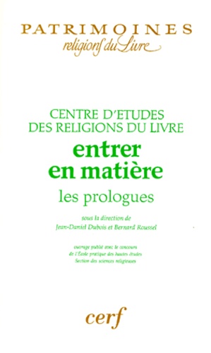 ENTRER EN MATIERE. Les prologues