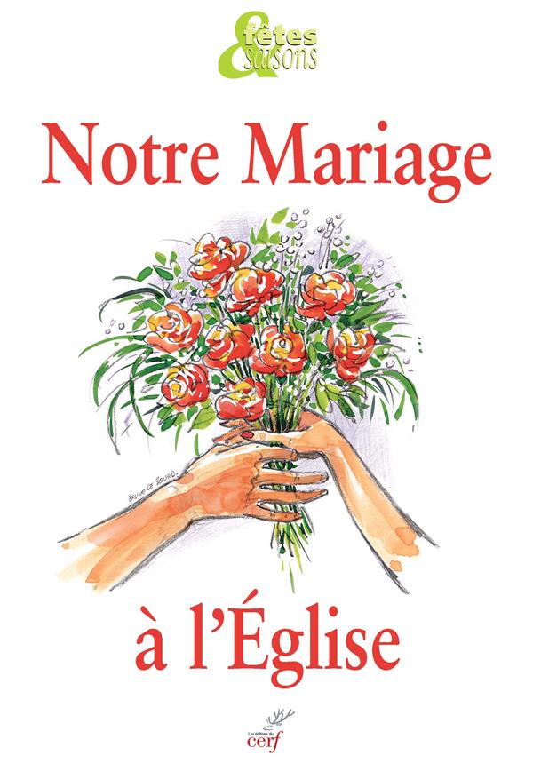 Notre mariage à l'église. Pack de 10 exemplaires