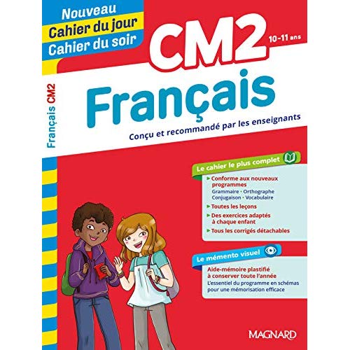 Cahier du jour/Cahier du soir Français CM2 mémento. Edition 2019