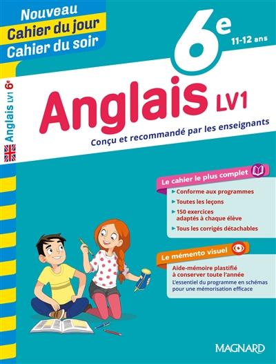 Cahier du jour/Cahier du soir Anglais LV1 6e mémento. Edition 2019