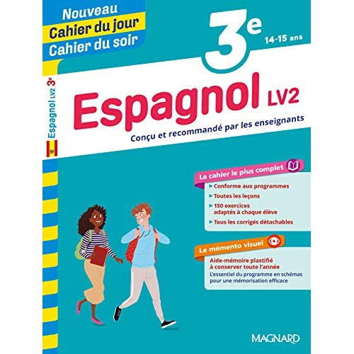 Cahier du jour/Cahier du soir Espagnol LV2 3e mémento. Edition 2019