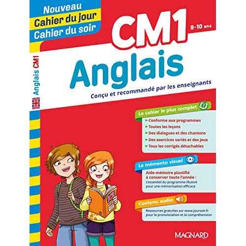Cahier du jour/Cahier du soir Anglais CM1 mémento. Edition 2019