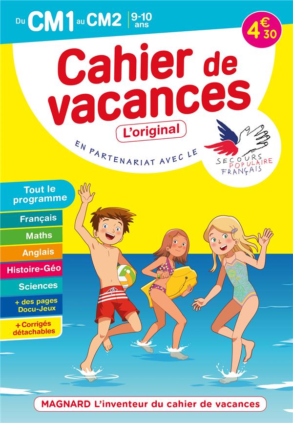 Cahier de vacances du CM1 au CM2. Edition 2021