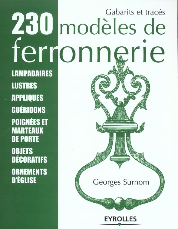 230 modèles de ferronnerie