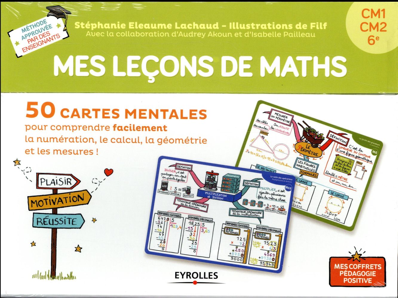 Mes leçons de maths CM1 CM2 6e. Avec 40 cartes leçons, 10 cartes jeux, 1 livret explicatif