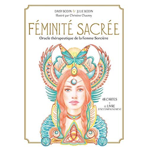 Coffret Féminité sacrée. Oracle thérapeutique de la Femme Sorcière. Avec 48 cartes et 1 livret d'acc