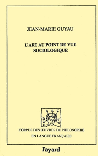 L'art au point de vue sociologique
