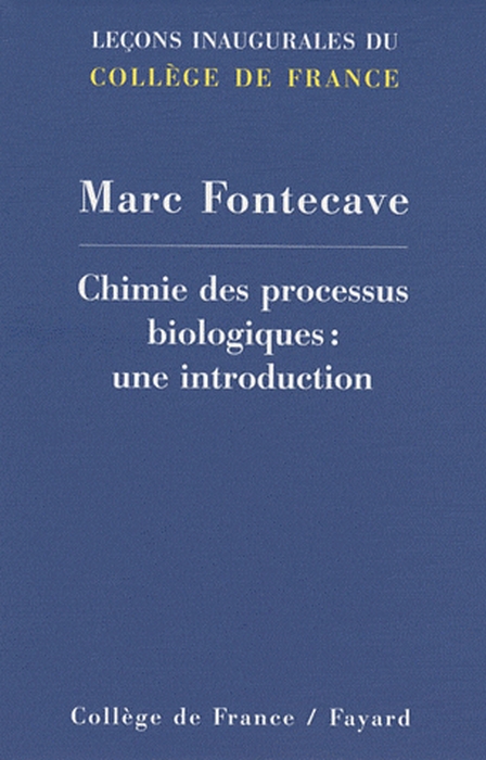 Chimie des processus biologiques : une introduction