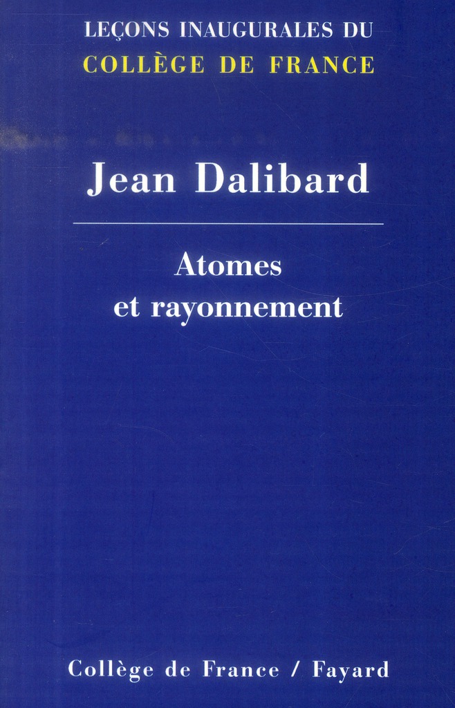 Atomes et rayonnement