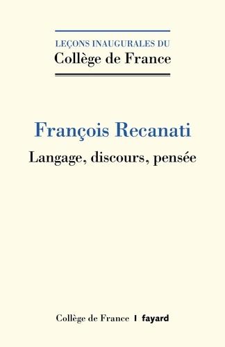 Langage, discours, pensée
