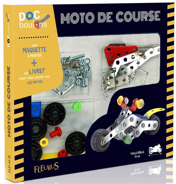 Moto de course / Une maquette à monter + un livret pour tout savoir sur les motos