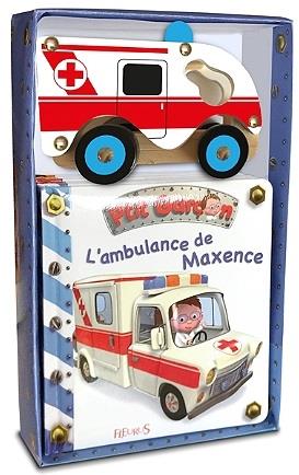 L'ambulance de Maxence. Avec un ambulance en bois