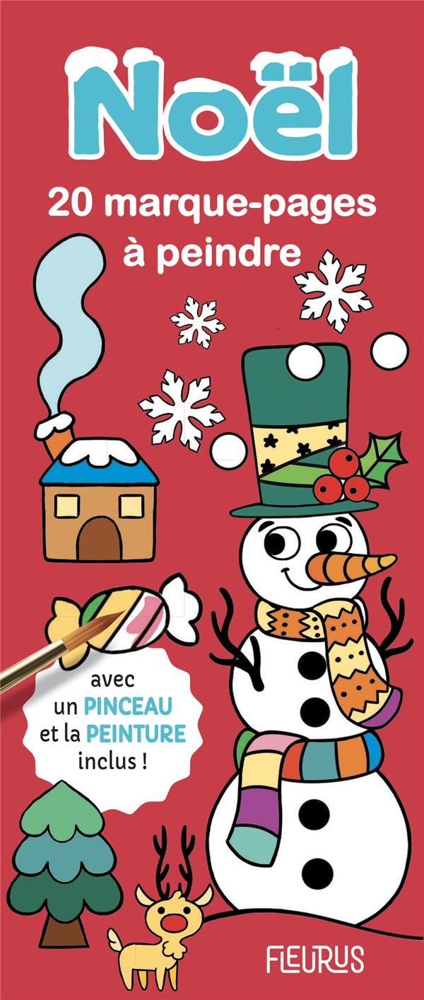 Noël. 20 marque-pages à peindre avec un pinceau et de la peinture inclus !