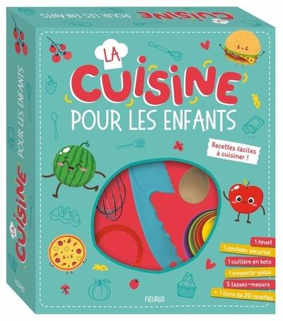 La cuisine pour les enfants. Coffret avec 1 livre de 20 recettes 9 accessoires de cuisine adaptés