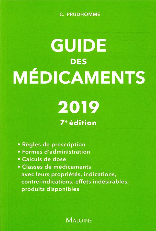 Guide des médicaments. Edition 2019
