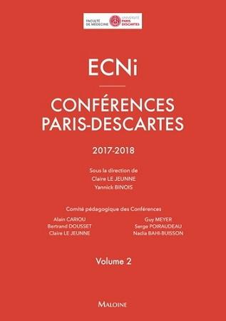 ECNi Conférences Paris-Descartes 2017-2018. Volume 2