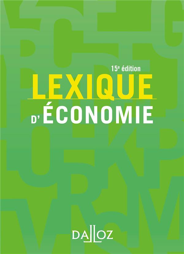 Lexique d'économie. 15e édition
