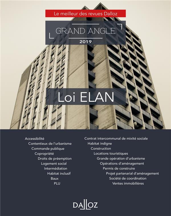 Loi ELAN. Edition 2019