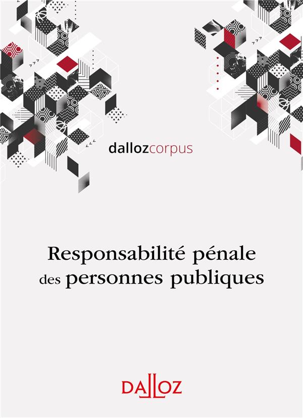 Responsabilité pénale des personnes publiques. Edition 2019