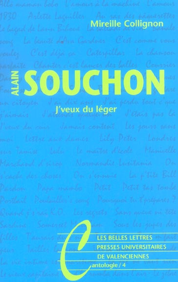Alain Souchon. J'veux du léger
