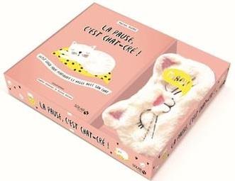 Coffret La pause, c'est chat-cré ! Avec un masque de sommeil en forme de chat