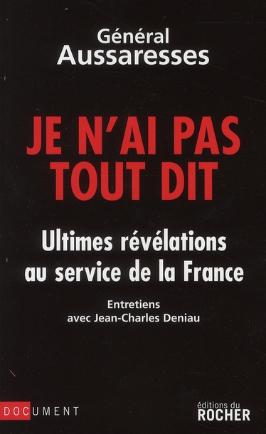 Je n'ai pas tout dit