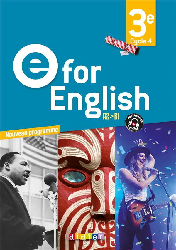 E for English 3e A2>B1. 1 DVD 2 CD AUDIO