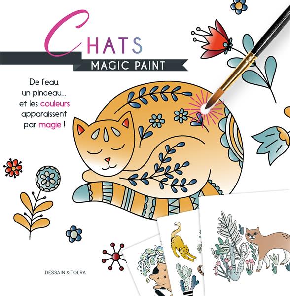 Chats. Avec un pinceau inclus