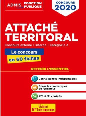 Attaché territorial externe, interne, catégorie A. Cours et QCM en 42 fiches