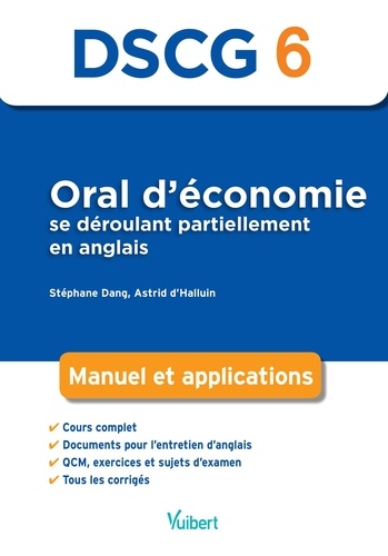 Oral d'économie se déroulant partiellement en anglais DSCG 6. Manuel et applications