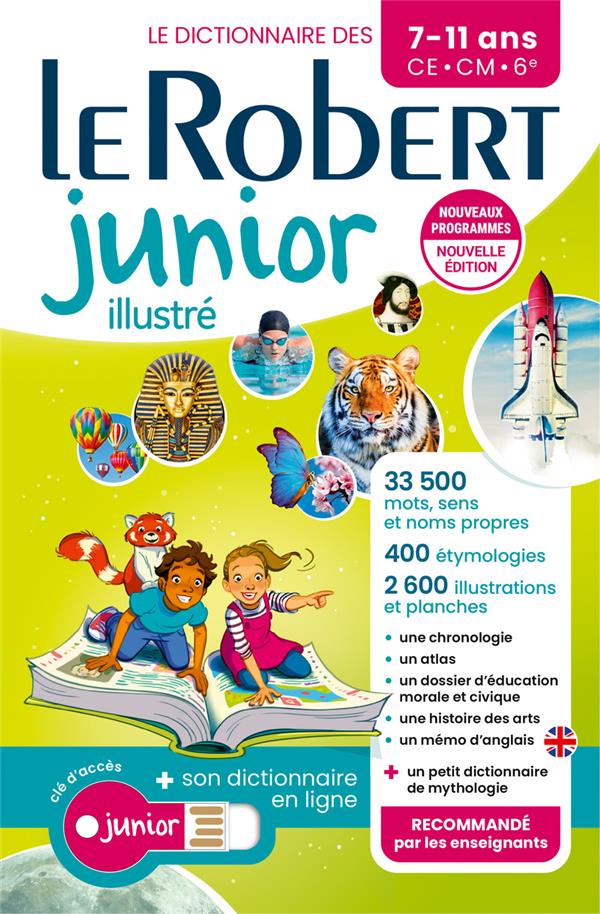 Le Robert Junior illustré et son dictionnaire en ligne. CE-CM-6e, avec 1 Clé USB