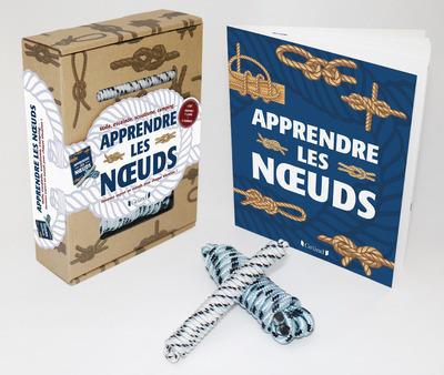 Apprendre les noeuds. Coffret avec 2 cordes de 2 mètres (4 mm et 8 mm de diamètre)
