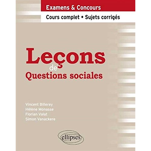 Leçons de questions sociales